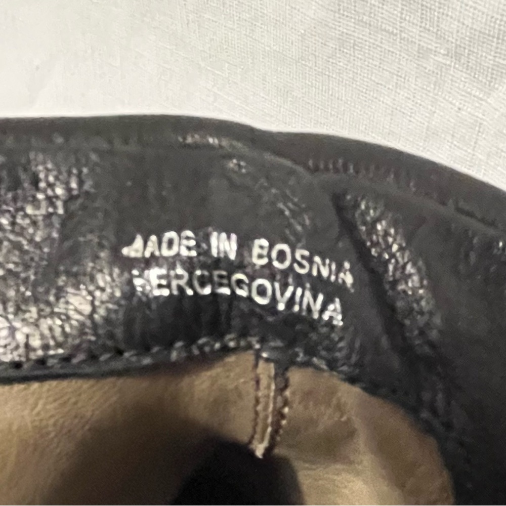 A.S.98 Green Textured Wedge Boots - Picture 11 of 15